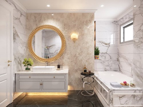 Đá marble đá ốp lát tự nhiên cho phòng tắm